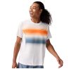 Atmosphere Short Sleeve 3.0 - Tshirt de Running pour Homme - White / Shadow Stripes