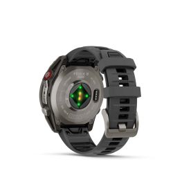 Fēnix 8 Pro Montre connectée GPS Outdoor - 47 mm, AMOLED Sapphire - Titane avec bracelet en silicone graphite/noir