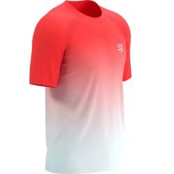 T-shirt Performance Homme - Fluo Red / White