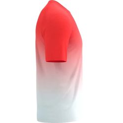 T-shirt Performance Homme - Fluo Red / White