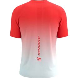 T-shirt Performance Homme - Fluo Red / White