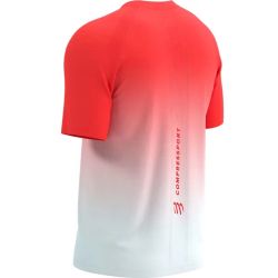 T-shirt Performance Homme - Fluo Red / White