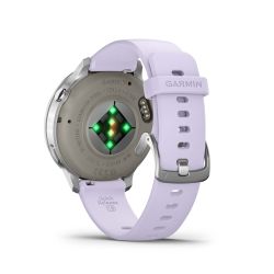 Venu 4 Montre connectée forme & santé - 41 mm - Silver avec bracelet en silicone pervenche