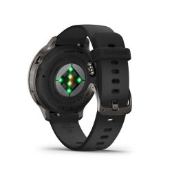 Venu 4 Montre connectée forme & santé - 41 mm - Gray avec Bracelet en silicone noir