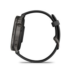 Venu 4 Montre connectée forme & santé - 45 mm - Gray avec Bracelet en silicone noir