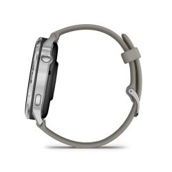 Venu 4 Montre connectée forme & santé - 45 mm - Silver avec bracelet en silicone gris