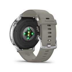 Venu 4 Montre connectée forme & santé - 45 mm - Silver avec bracelet en silicone gris