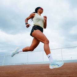 Velocity NITRO 4 - Chaussure de Running Femme - Mint Melt / Speed Blue