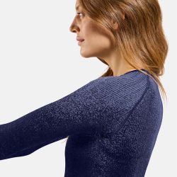Maillot thermique Blackcomb pour Femme - Manches longues et Crew Neck - Skipper Blue