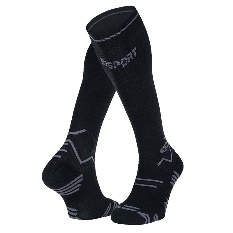 Chaussettes Trail Compression hautes - Noir / Gris Chaussettes Trail Compression hautes - Noir / Gris