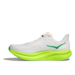 Mach 6 - Chaussures running Homme - White / Neon Lime