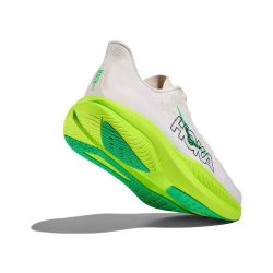 Mach 6 - Chaussures running Homme - White / Neon Lime
