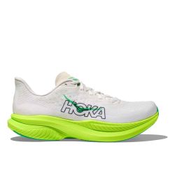Mach 6 - Chaussures running Homme - White / Neon Lime