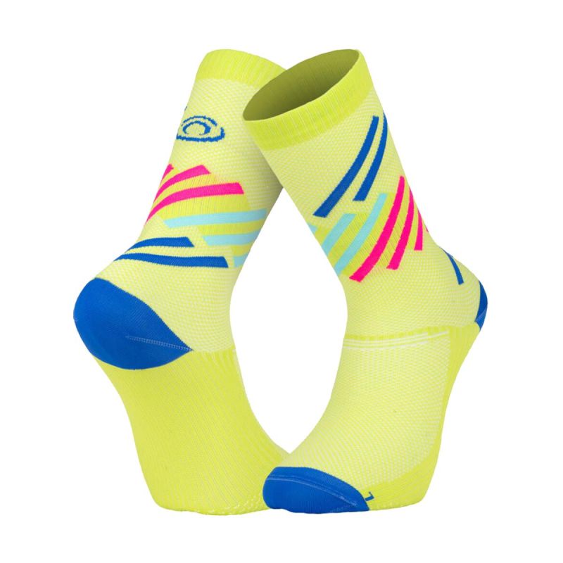 Chaussettes de running Light Run basses - Miami Vert / Bleu