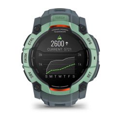 Instinct 3 AMOLED Montre GPS Connectée - 50mm - Verte d'eau avec bracelet bleu crépuscule