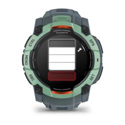Instinct 3 AMOLED Montre GPS Connectée - 50mm - Verte d'eau avec bracelet bleu crépuscule