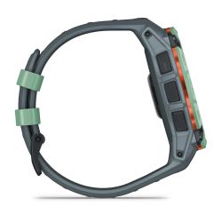 Instinct 3 AMOLED Montre GPS Connectée - 50mm - Verte d'eau avec bracelet bleu crépuscule