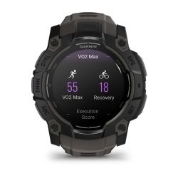 Instinct 3 AMOLED Montre GPS Connectée - 50mm - Noire avec bracelet gris charbon