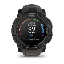 Instinct 3 AMOLED Montre GPS Connectée - 50mm - Noire avec bracelet gris charbon