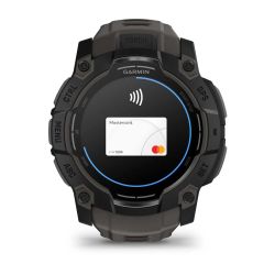 Instinct 3 AMOLED Montre GPS Connectée - 50mm - Noire avec bracelet gris charbon