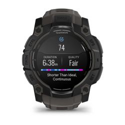Instinct 3 AMOLED Montre GPS Connectée - 50mm - Noire avec bracelet gris charbon