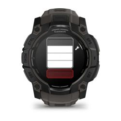 Instinct 3 AMOLED Montre GPS Connectée - 50mm - Noire avec bracelet gris charbon