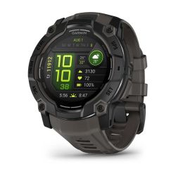 Instinct 3 AMOLED Montre GPS Connectée - 50mm - Noire avec bracelet gris charbon