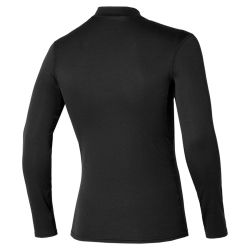 Mizuno Mid Weight Manches longues et Demi-zip - Vêtement running homme - Black