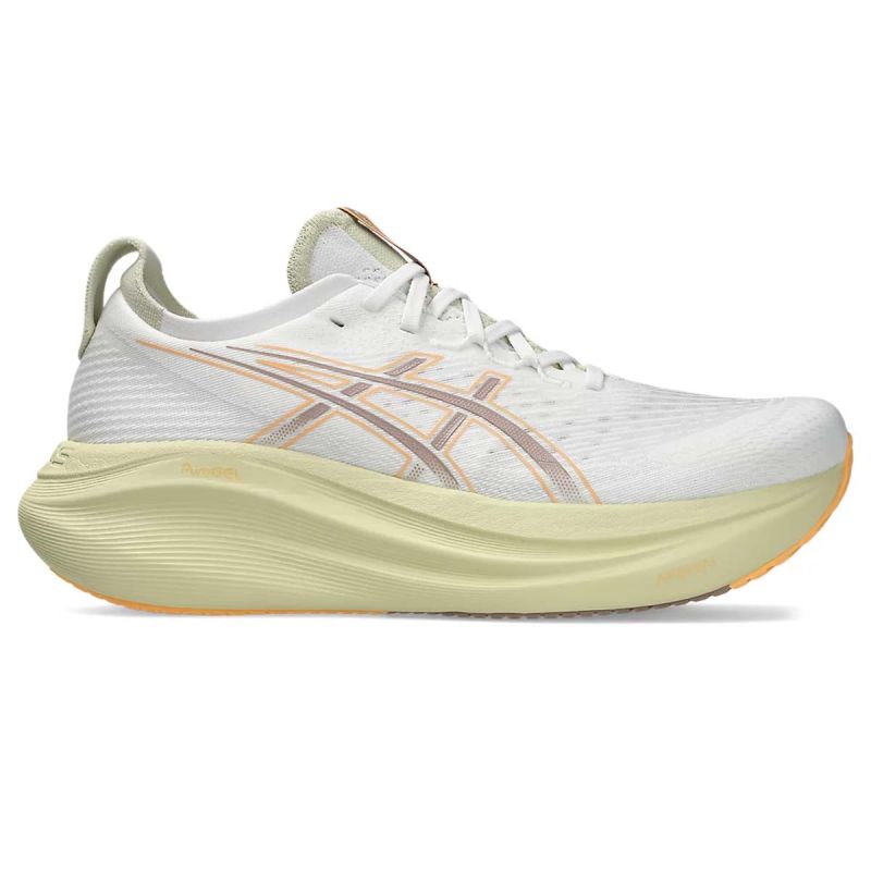 Gel-nimbus 27 - Chaussures de running Homme - White / Fawn Gel-nimbus 27 - Chaussures de running Homme - White / Fawn