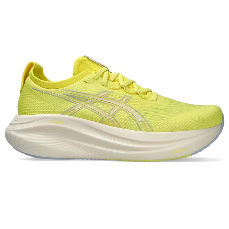 Gel-nimbus 27 - Chaussures de running Homme - Citron / Cream