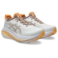 Gel-nimbus 27 - Chaussures de running femme - White / Fawn