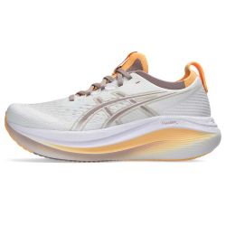 Gel-nimbus 27 - Chaussures de running femme - White / Fawn