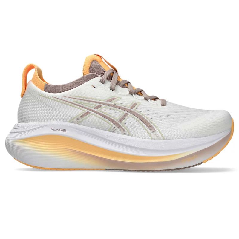 Gel-nimbus 27 - Chaussures de running femme - White / Fawn Gel-nimbus 27 - Chaussures de running femme - White / Fawn