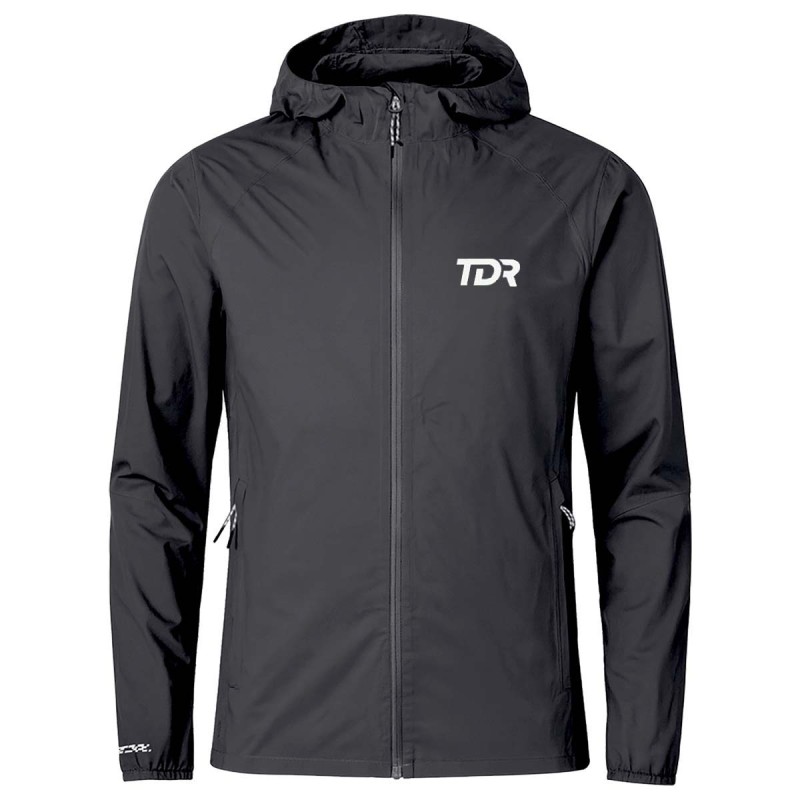 Veste trail running imperméable pour Femme - Tissu Membrane - Noir