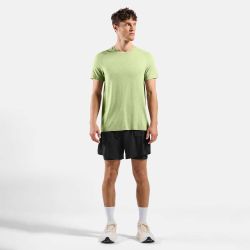 T-shirt de running Homme sans coutures Essentials - Shadow Lime Melange
