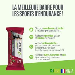 Barre Energétique Noix de cajou & Fruits rouges Bio - 50g