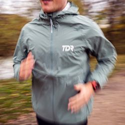 Veste trail running imperméable pour Homme - Tissu Membrane - Vert