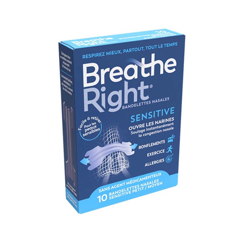 Bandelettes Nasales Sensitiv - Taille Moyenne - 10 unités