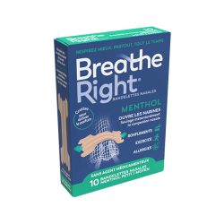 Bandelettes Nasales Menthol - Taille Moyenne - 10 unités