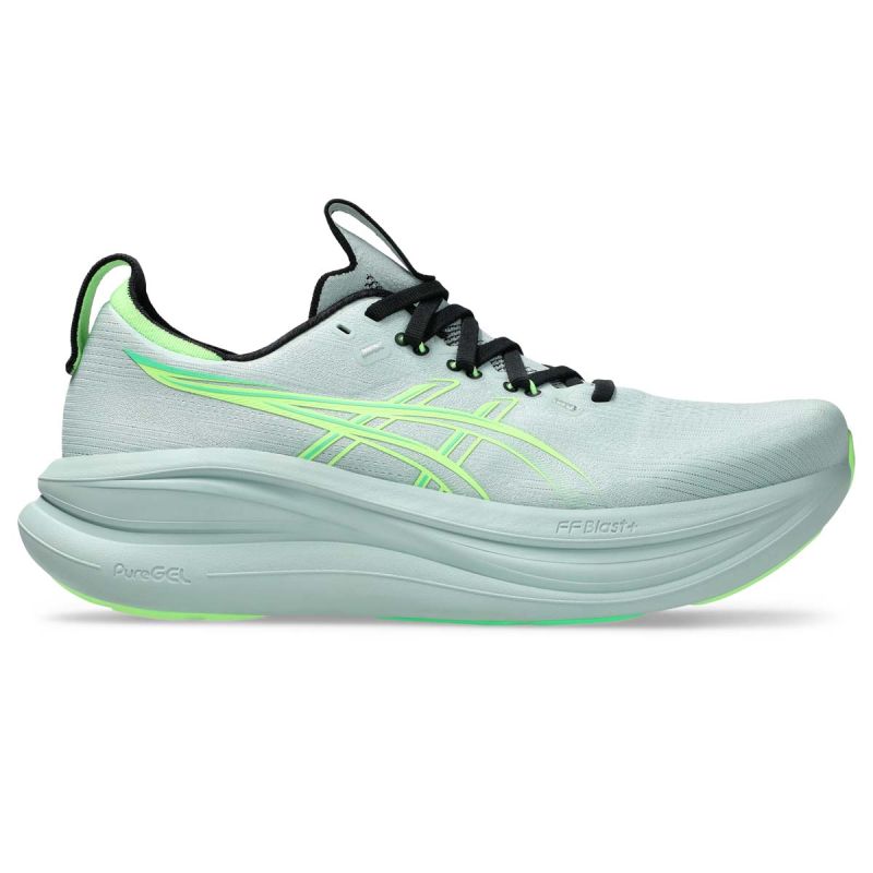 Gel-nimbus 28 - Chaussure Running Homme - Cold Moss / Illuminate Green