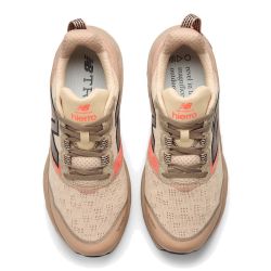 Fresh Foam X Hierro v9 - Chaussure de Trail pour Homme - Desert Clay avec Earth Shadow / Urgent Red