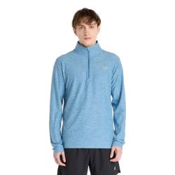 Pull Sport Essentials Space Dye 1/4 zip Homme - Shoreline Blue Heather