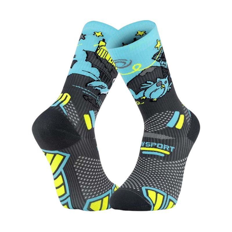 Chaussettes Trail Ultra Gris / Bleu - Collector DBDB Night Fever