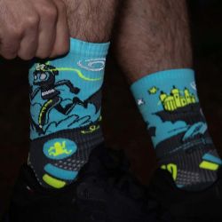 Chaussettes Trail Ultra Gris / Bleu - Collector DBDB Night Fever