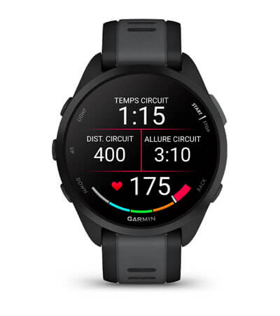 écran Garmin Forerunner 165