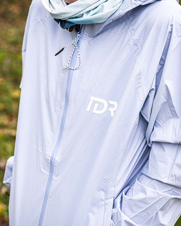 Veste trail running imperméable verte pour Homme - Tissu Membrane